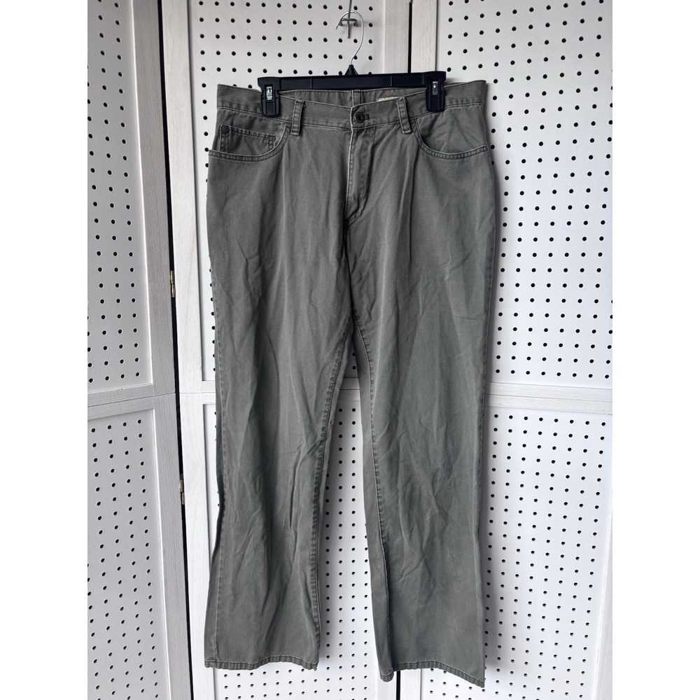 Timberland Men's 34/34 (31) Green Straight Leg Chino Jeans‎ Pants 100% Cotton